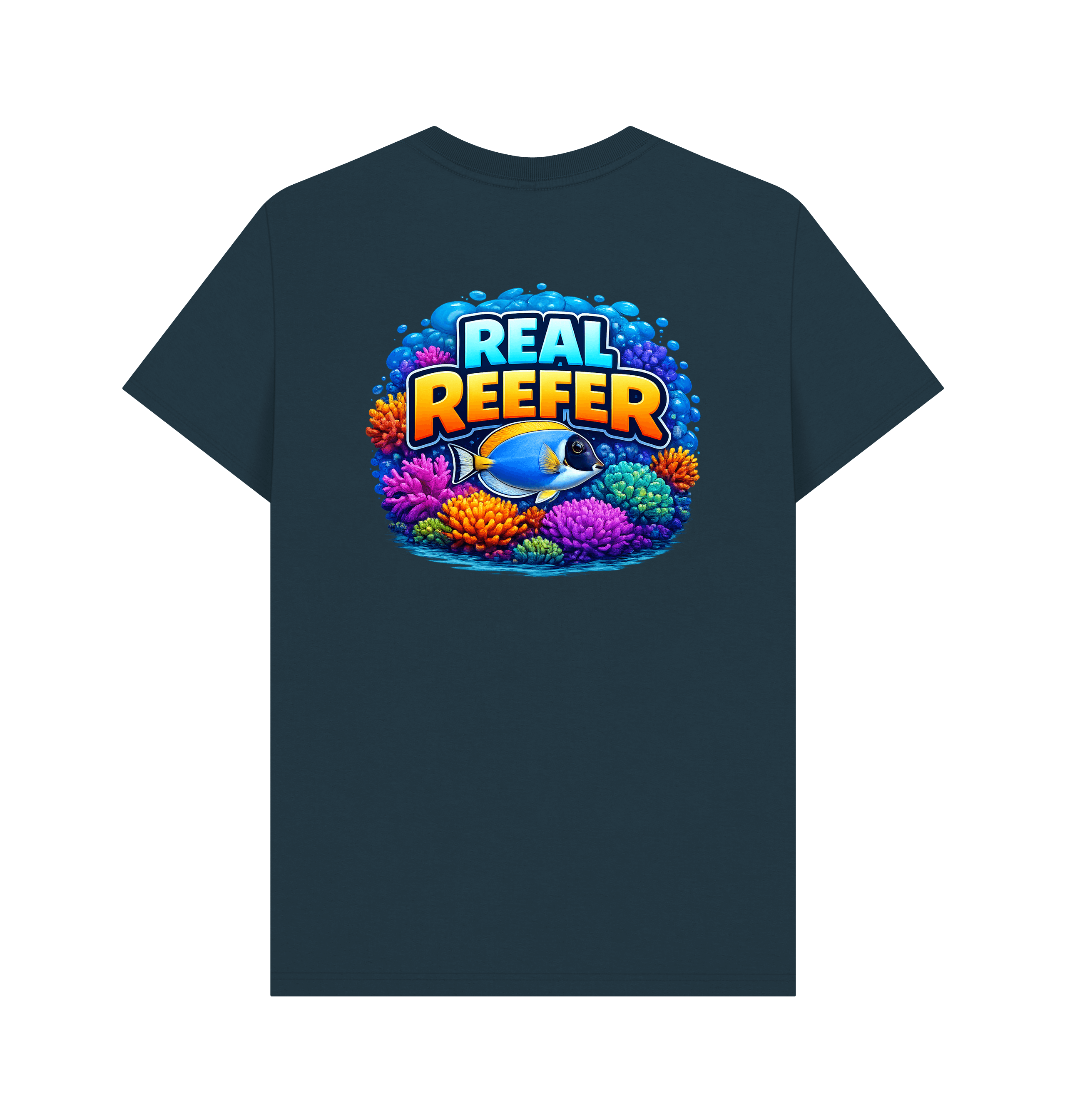 Denim Blue Printed T-shirt Back