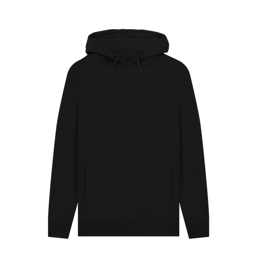 Black Printed Hoody Front