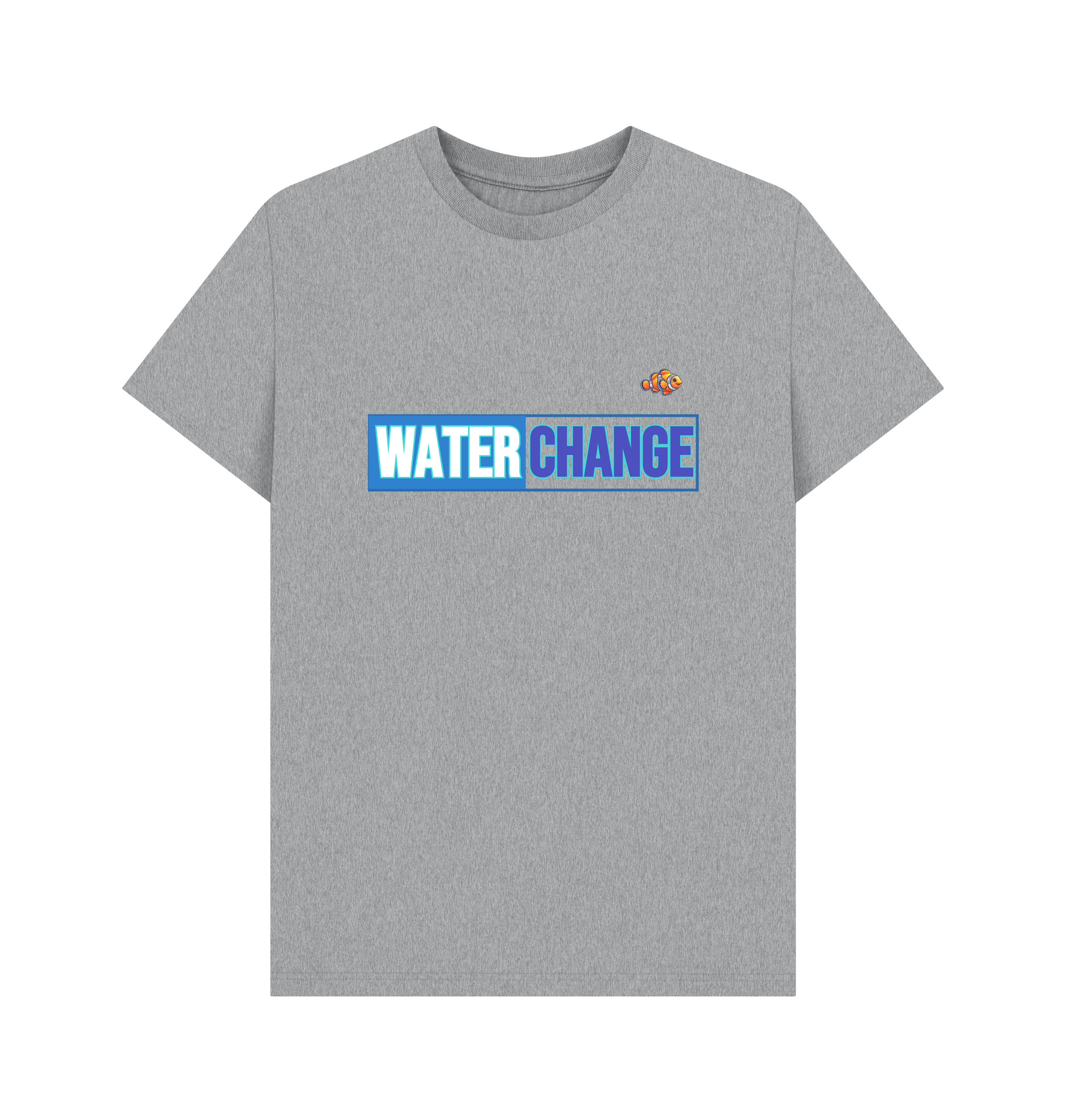 Athletic Grey Printed T-shirt Front