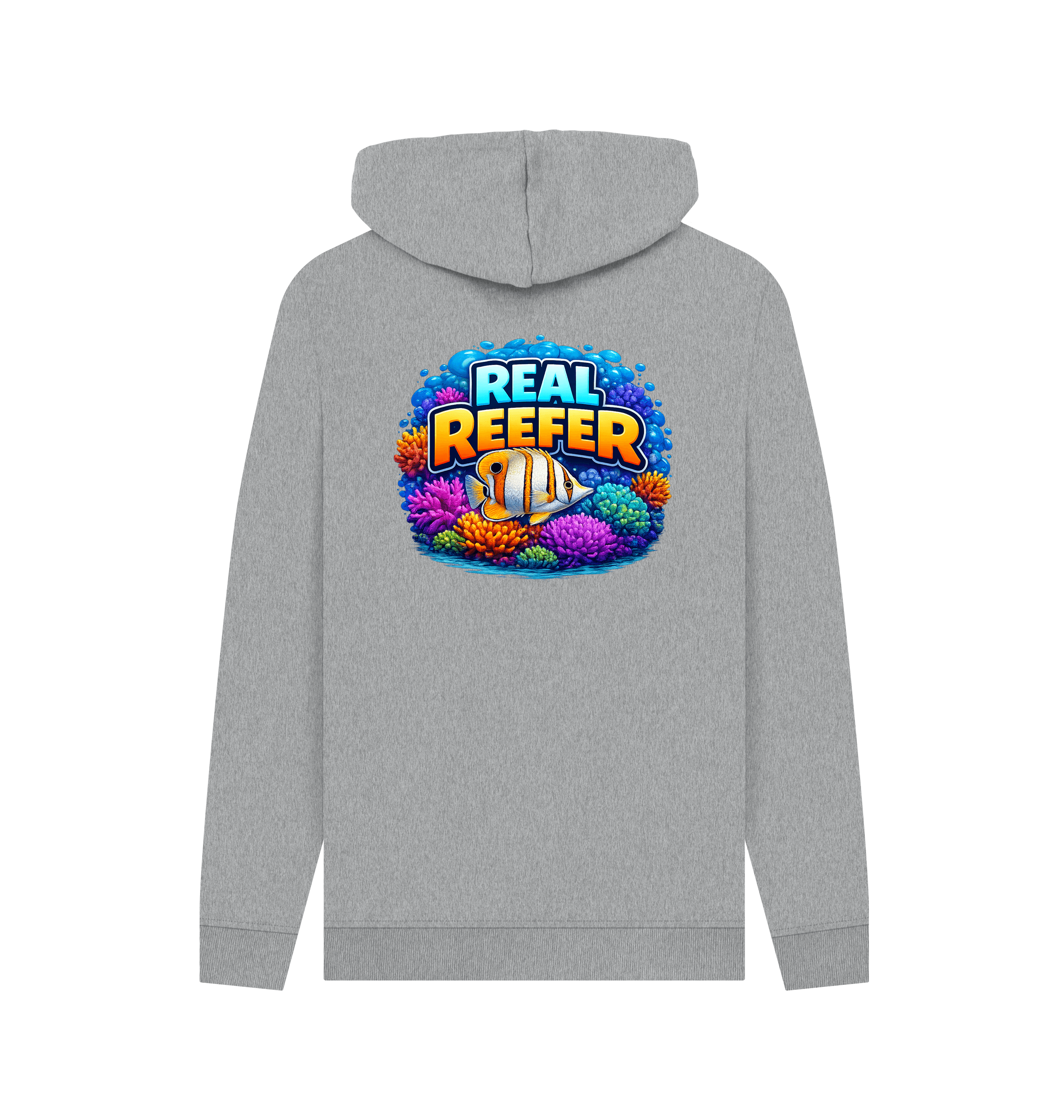 Light Heather Printed Hoody Back