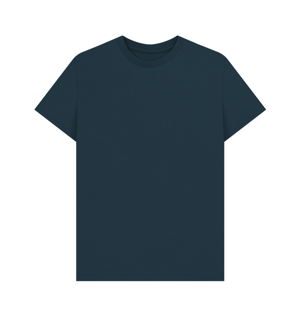 Denim Blue Printed T-shirt Front